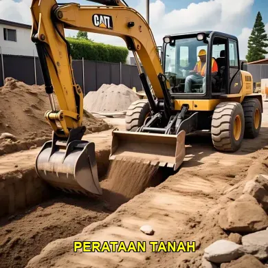 Proyek Perataan Tanah untuk Gudang Menggunakan Bego 1 Unit